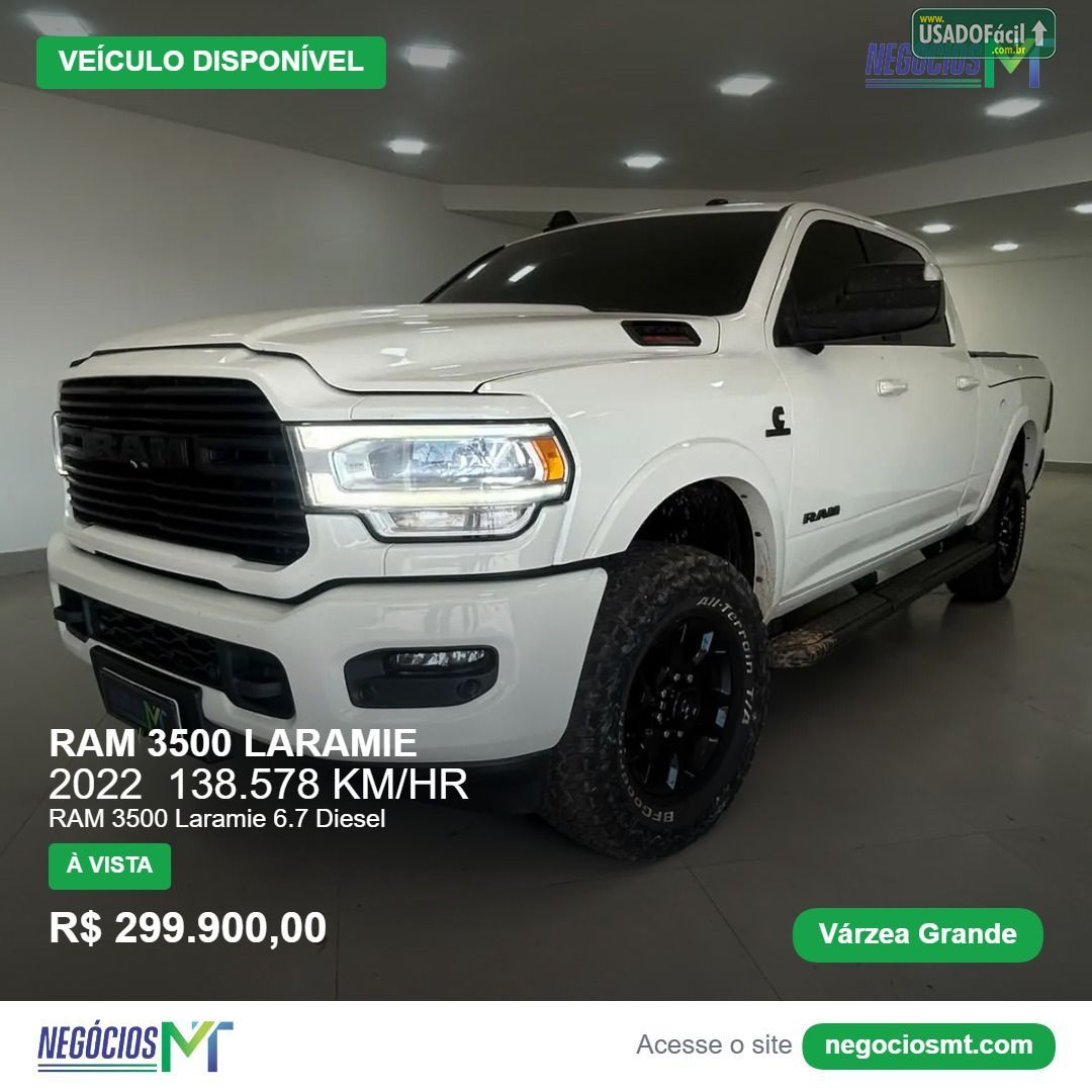 RAM Ram 3500 Laramie CD 6.7 Turbo 4x4 Diesel 2022/2022 — foto 4 de 15