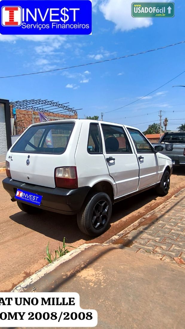 Fiat Uno Mille Economy Fire 1.0 Flex 4P 2008/2008 — foto 3 de 8