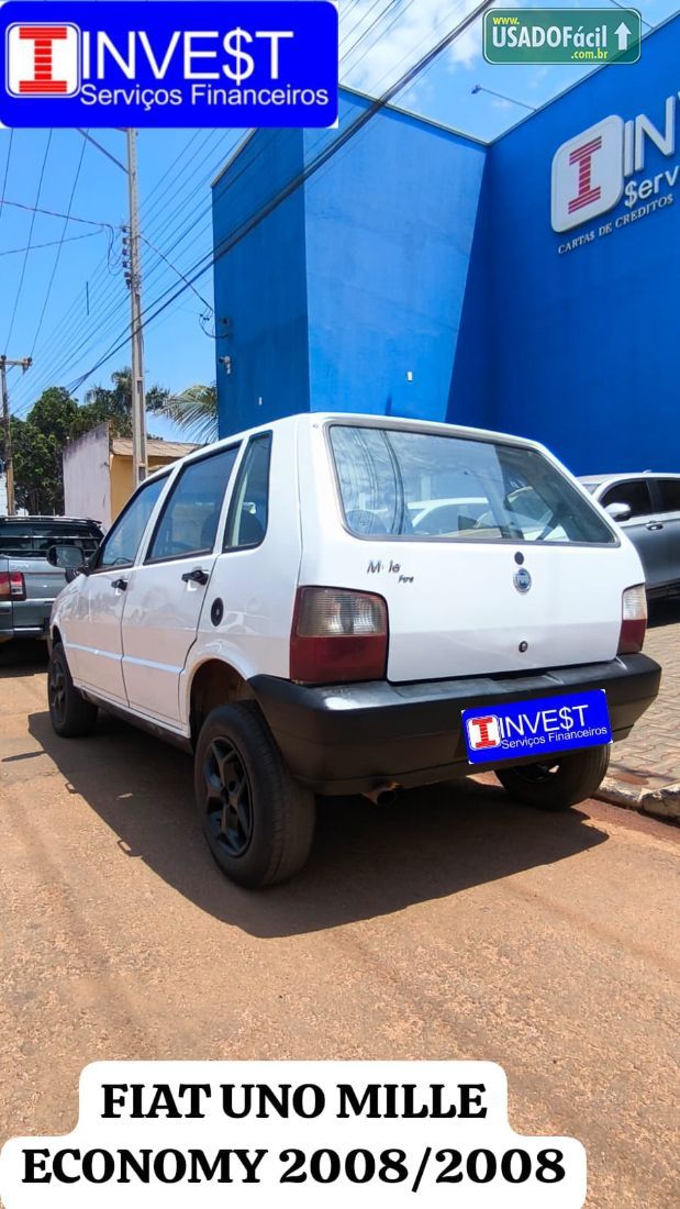 Fiat Uno Mille Economy Fire 1.0 Flex 4P 2008/2008 — foto 5 de 8