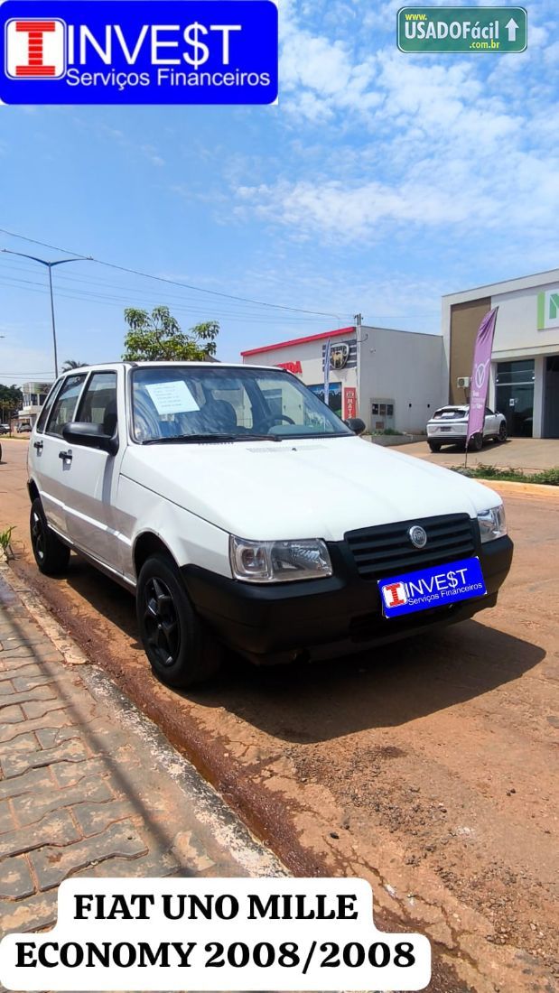 Fiat Uno Mille Economy Fire 1.0 Flex 4P 2008/2008 — foto 7 de 8