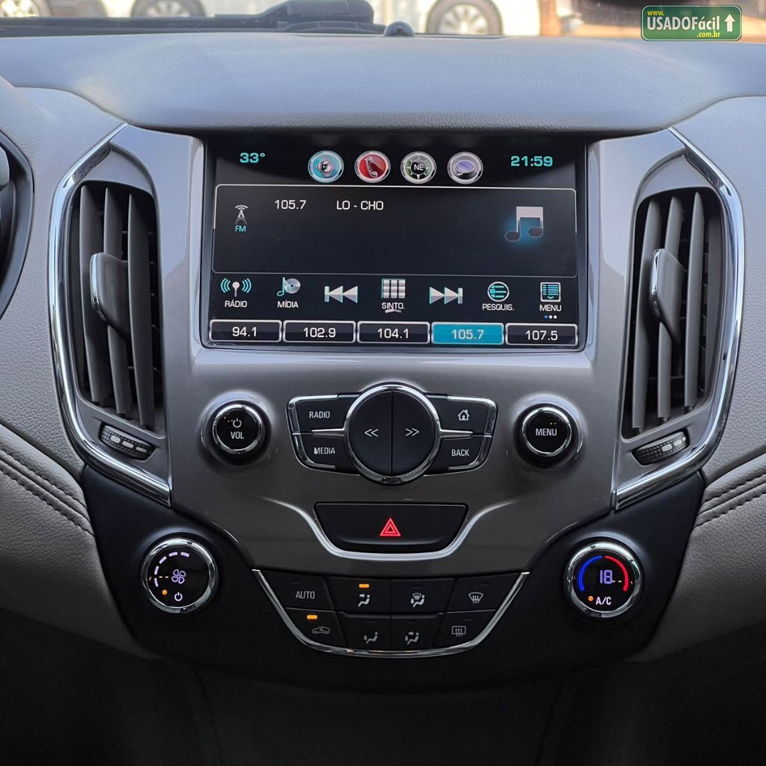 CHEVROLET/GM Cruze Sport LTZ 1.4 Turbo Automático Flex 2019/2019 — foto 11 de 16