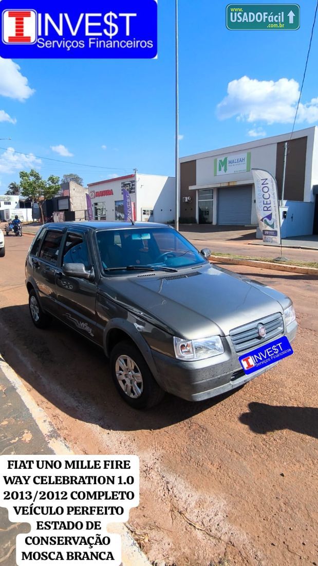 Fiat Uno Mille Way Celebration Economy Fire 1.0 Flex 4P 2012/2013 — foto 10 de 10