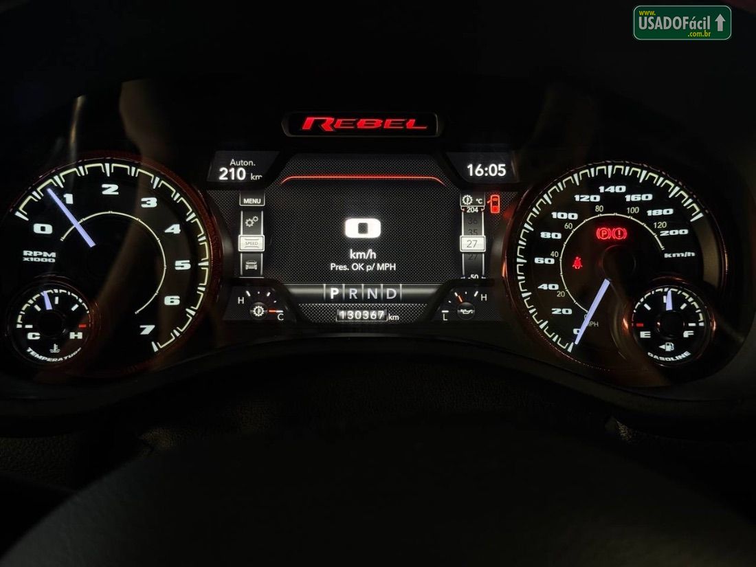 RAM Ram 1500 Rebel Hemi CD 5.7 V8 4x4 Automático 2021/2021 — foto 13 de 15