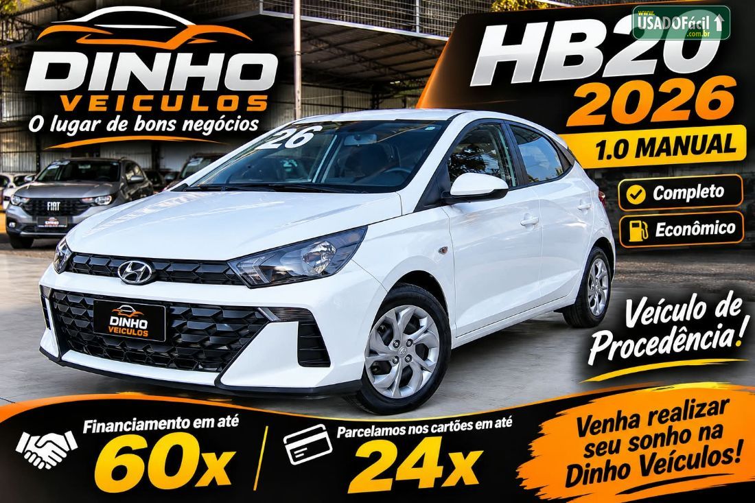 Hyundai HB20 Hatch Comfort 1.0 Mecânico Flex 2025/2026 — foto 2 de 9