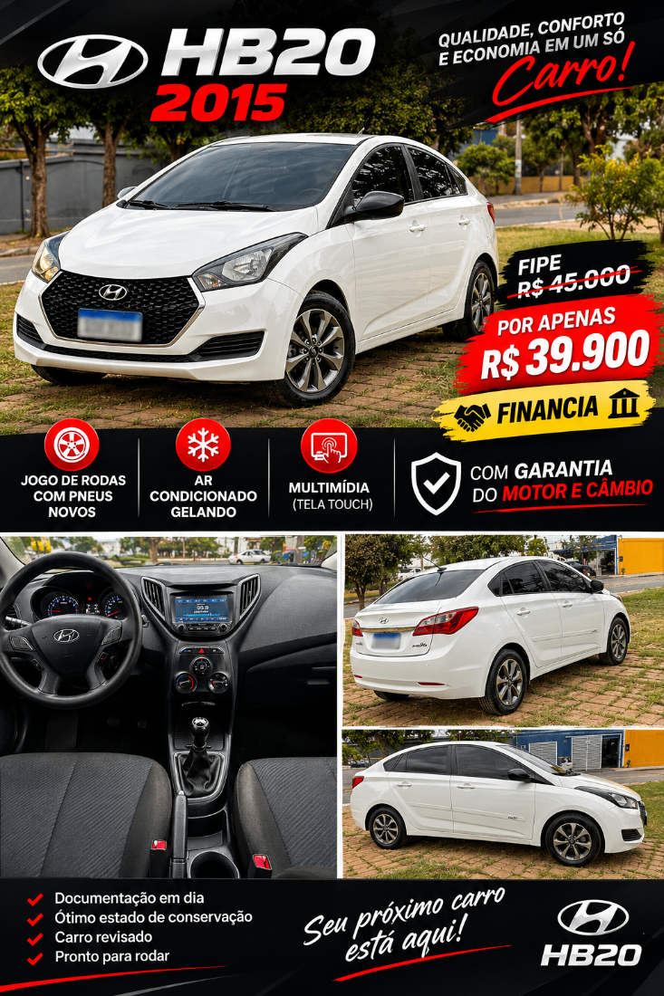 Hyundai HB20S Sedan Comfort Style 1.0 Mecânico Flex 2014/2015 — foto 12 de 12